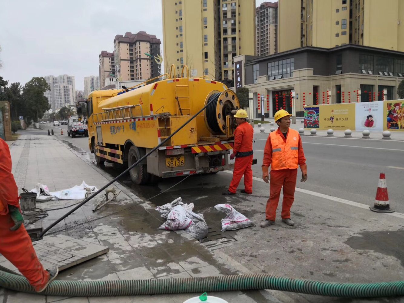固安排污管道清淤-管道清洗